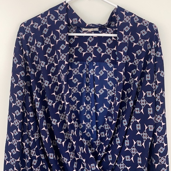 Pleione Wrap Front Long Sleeve Blouse - Picture 6 of 11